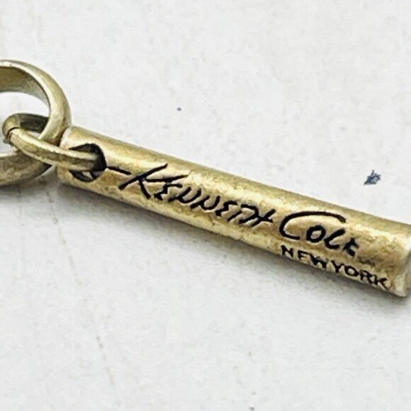 KENNETH COLE NY Beaded Necklace Blue Black Gold Tone Classic Career Cosplay LARP - Picture 7 of 7